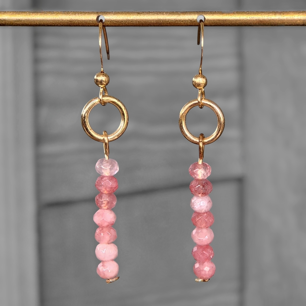 Strawberry Loop Retro Boho Earrings
